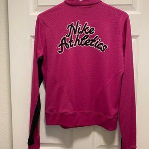 Nike Vintage NWT Large Logo Pink Zip Up Y2K Track Jacket  Size L